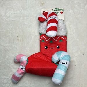 Merry & Bright Christmas Stocking Hide ‘N Peek  Squeaky Toy
